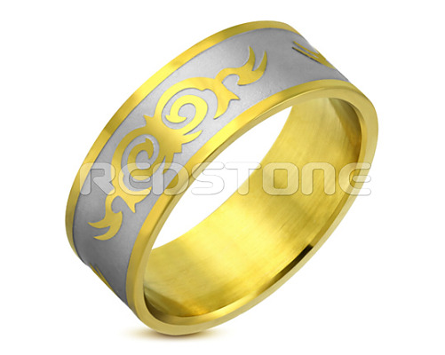 Oceľový prsteň s ornamentom SS1061